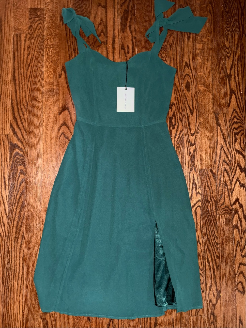 41 Hawthorn Teal Midi Dress with Tie Straps